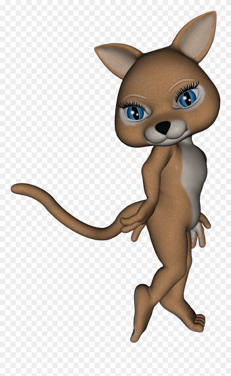 Toon Cat 4, Render, Male, Cat, 3d, Hq Photo Clipart