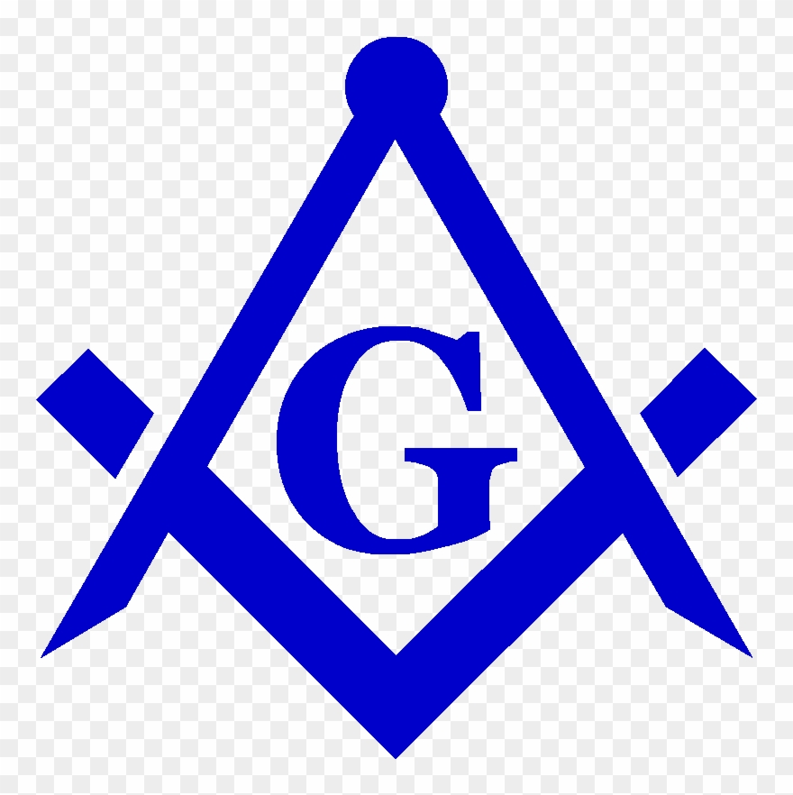 Masonic Clipart - Blue Square And Compass - Png Download