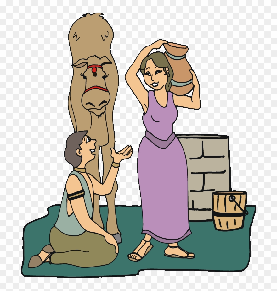Bible Clipart Rebekah - Isaac And Rebekah Clip Art - Png Download
