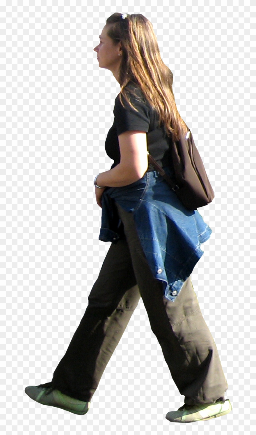 Walk Image Mart - Woman Walking Side Png Clipart