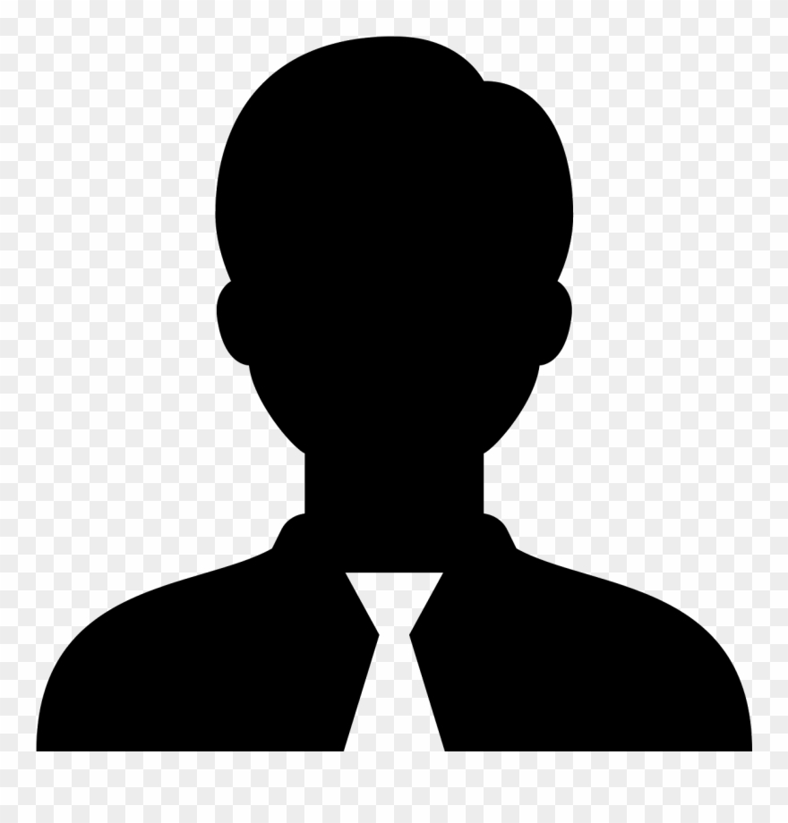 The Logo Is A Black And White Line Drawling Of A Man, - Пользователь Png Clipart