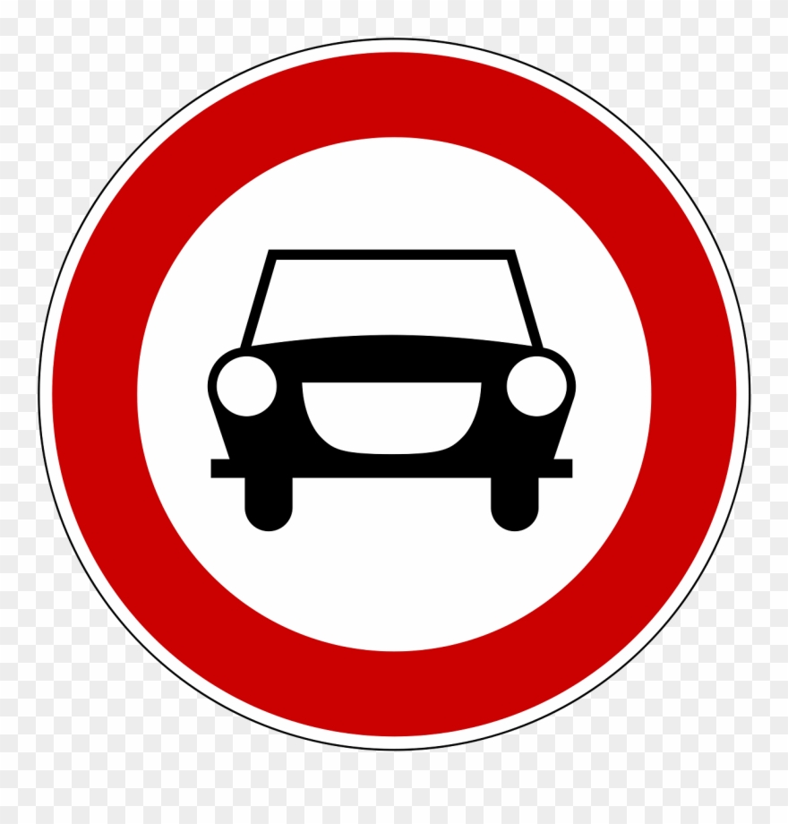 Traffic Sign Road Sign Shield Png Image - No Cycling Road Sign Clipart