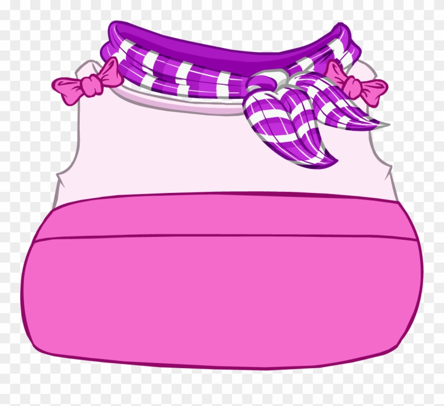 Biker Girl Outfit - Pink Dress Club Penguin Clipart