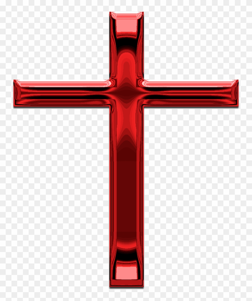 Picture Of A Red Cross - Red Christian Cross Png Clipart