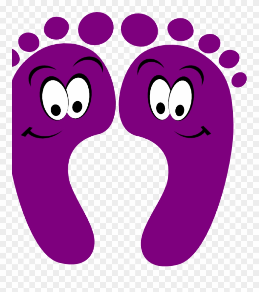 Happy Feet Clipart Purple Clipart Purple Happy Feet - Cartoon Feet Clip Art - Png Download