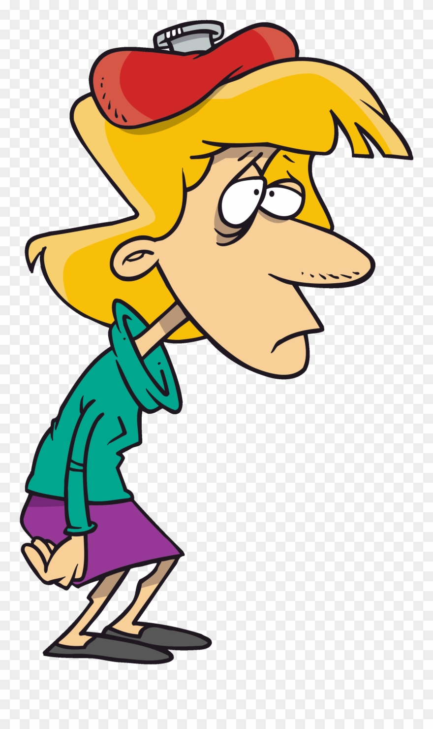 Migraines Library - Cold Pack Cartoon Clipart