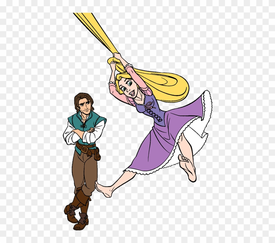 Tangled Coloring Pages Clipart Flynn Rider Rapunzel - Flynn Rider - Png Download