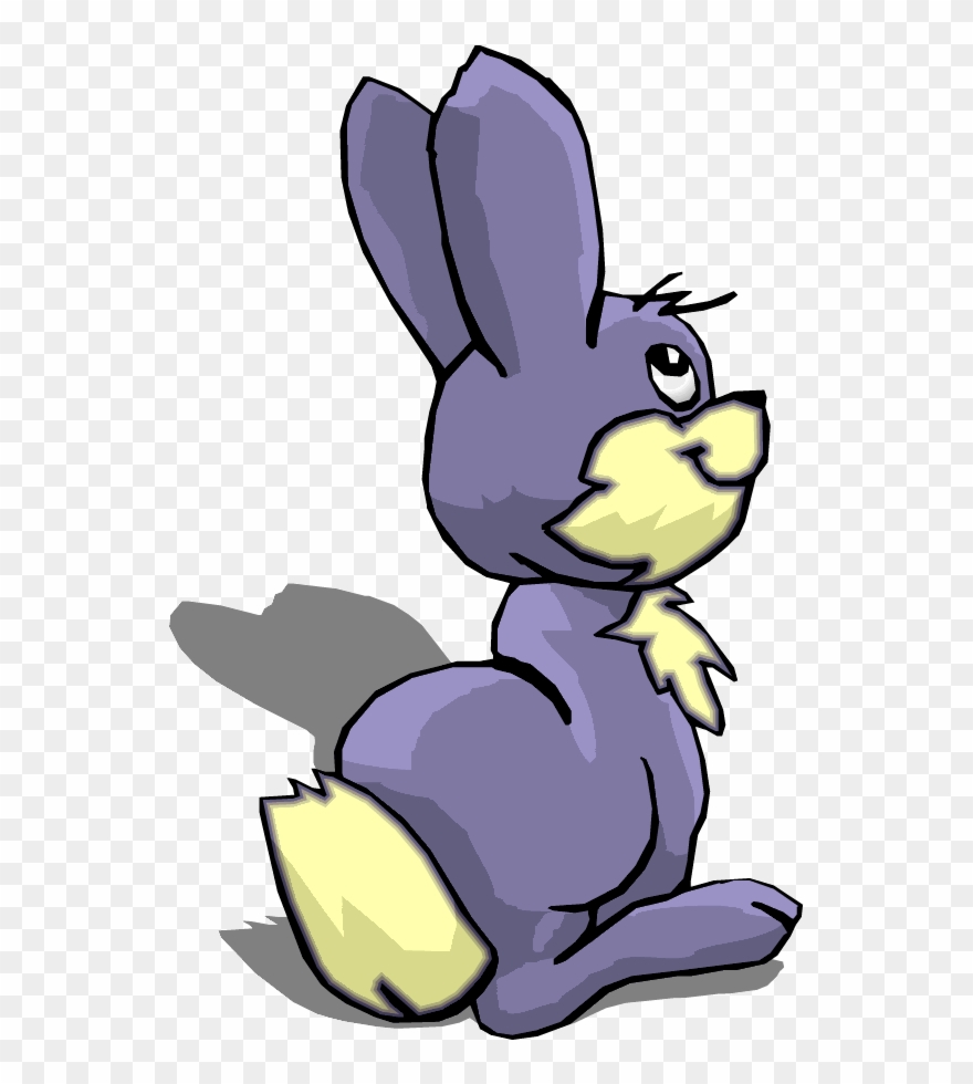 Gullu - Rabbit Side View Cartoon Clipart