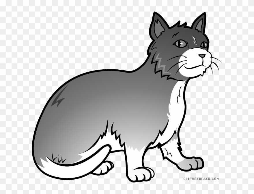 Clip Free Stock Clipartblack Com Animal Free Black - Free Clipart Of Cat - Png Download