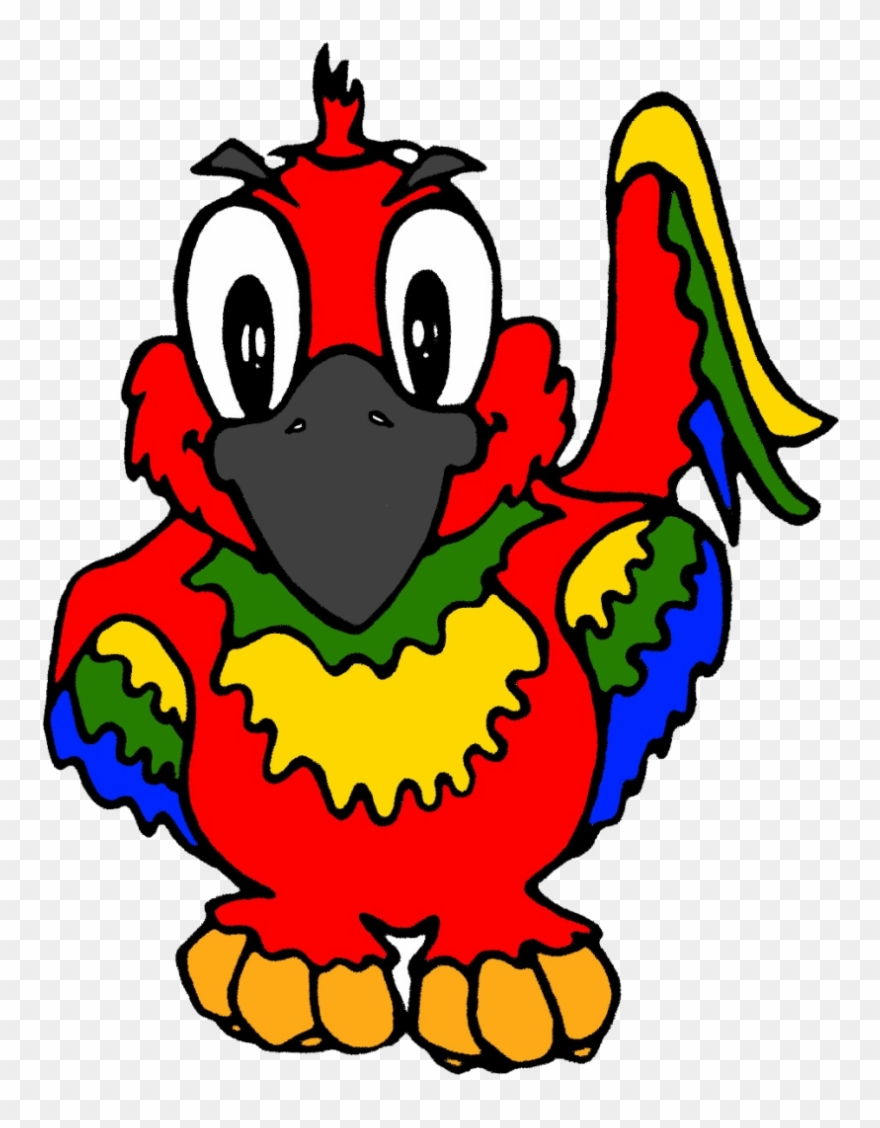 Cute Parrot Png Transparent Image1 - Cartoon Clipart