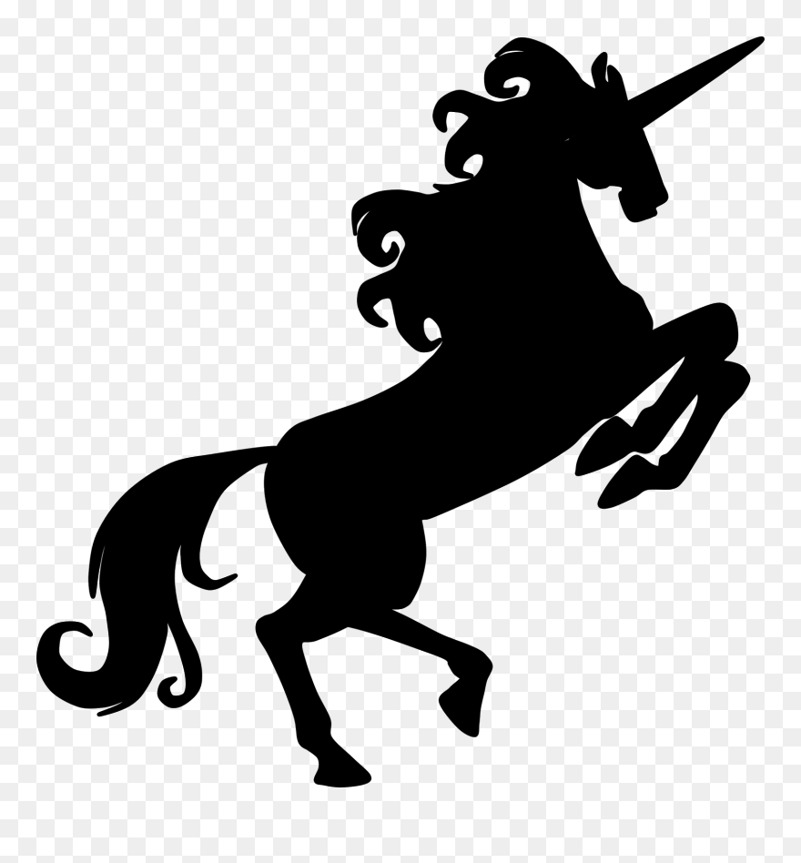 Amusing Free Unicorn Clipart 5 0 Clipartio Paper Craft - Unicorn Clipart Black And White - Png Download