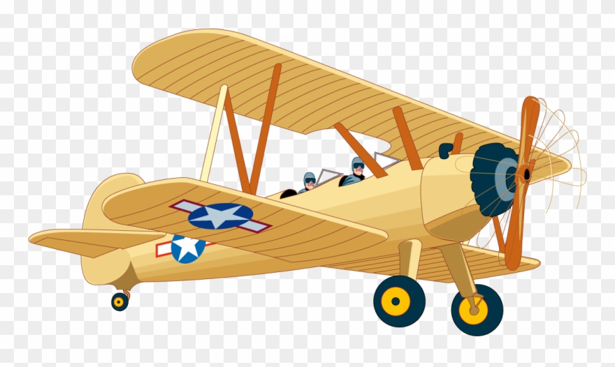 Clipart Small Airplane Vintage - Png Download