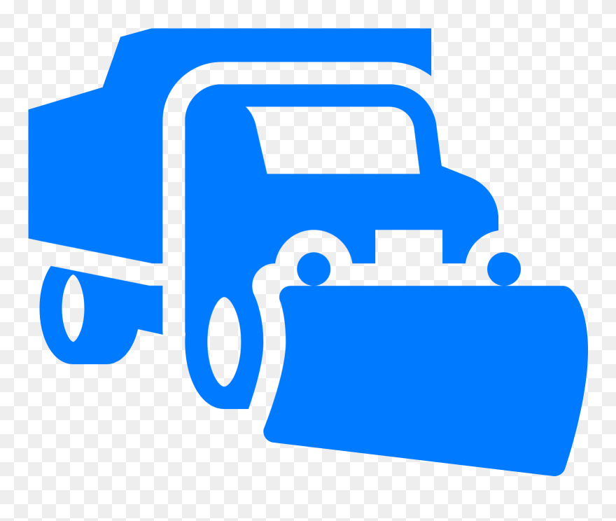 Interstate Plow Truck Filled - Snow Plow Icon Png Clipart
