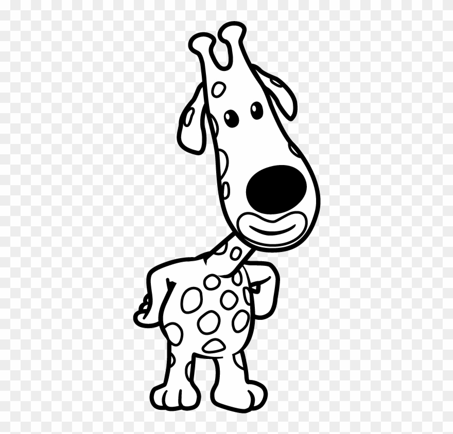 Black And White Picture Of Topsy - Raa Raa The Noisy Lion Colouring Pages Clipart