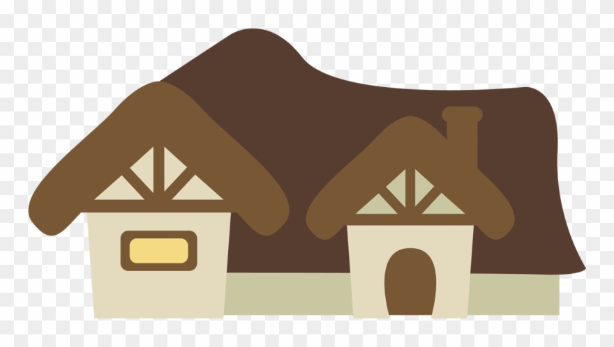 Houses Clipart Snow White - Casinha Dos Anões Em Papel Template Free - Png Download