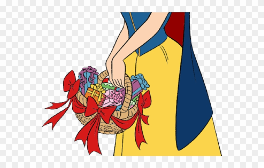 Snow White Clipart Basket - Disney Princess - Png Download