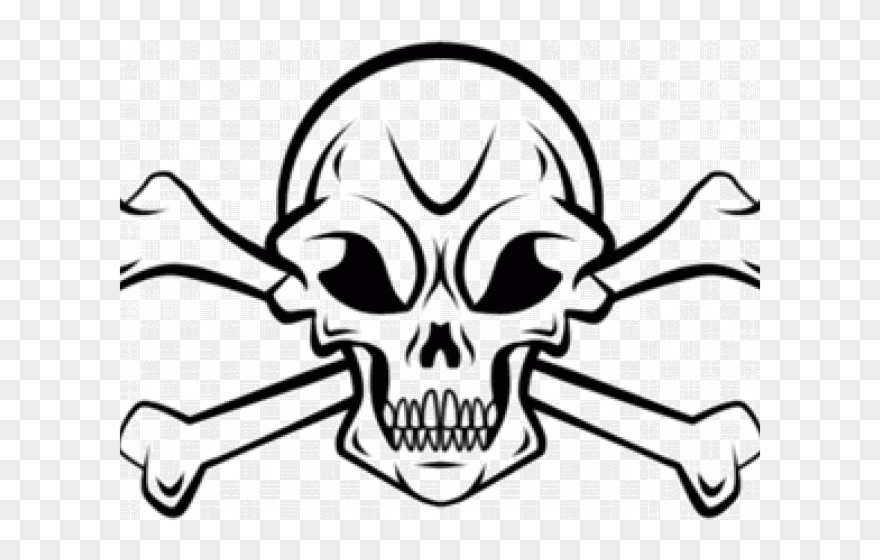 Skull & Crossbones - Skull And Crossbones Clip Art - Png Download