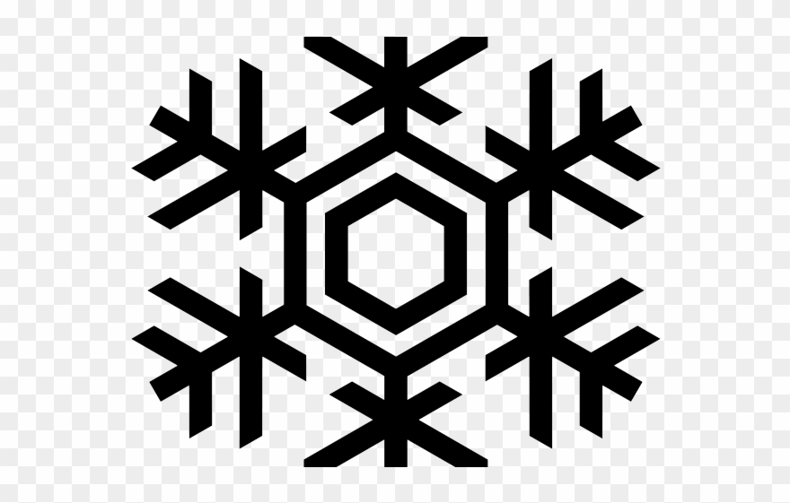 Snowflake Silhouette Cliparts - Snowflake Silhouette - Png Download