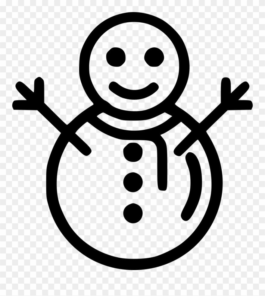 Christmas Snow Winter Snowman Icon Free Download Png - Snowman Clipart