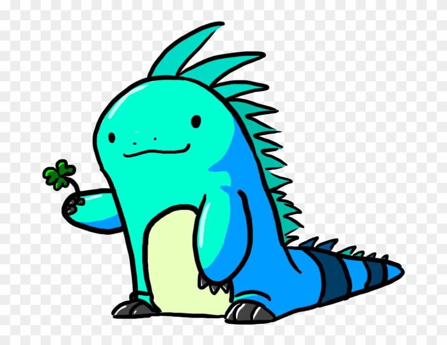 Iguana Clip Art Animated Clipart Library - Blue Iguana Gif - Png Download