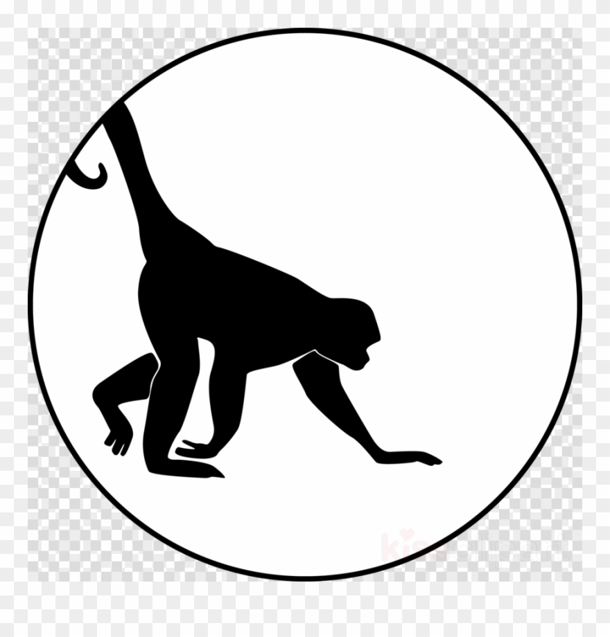 Spider Monkey Silhouette Clipart Cat Clip Art - Indonesia University Of Education - Png Download