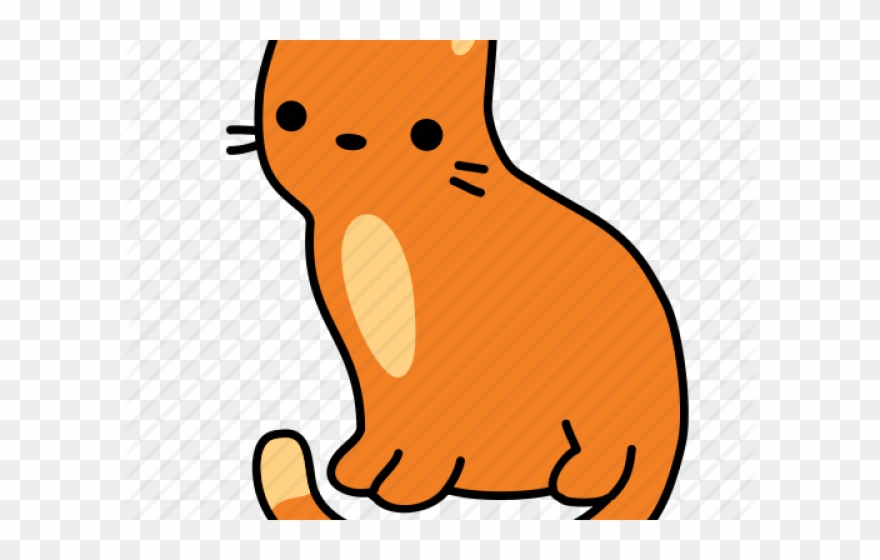 Feline Clipart Orange Cat - Cat - Png Download