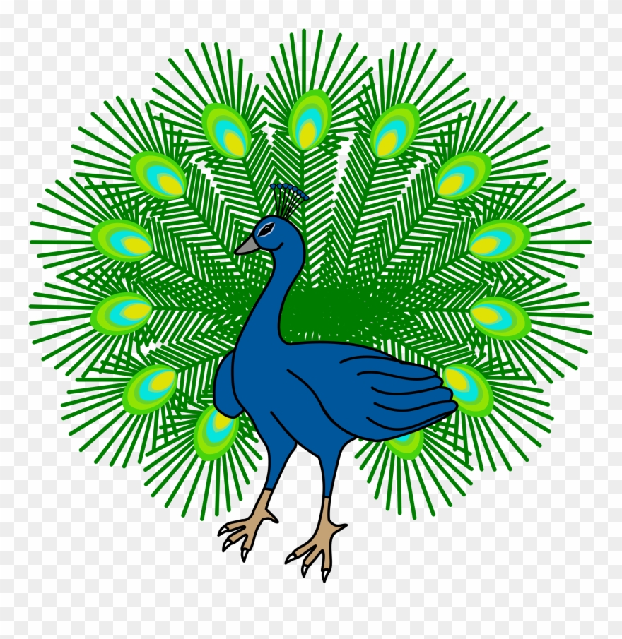 Peacock Png 1, Buy Clip Art - Peacock Heraldry Transparent Png