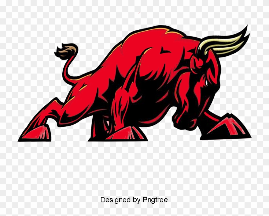 Bull Clip Art Cartoon Red Bull Cartoon Clipart Bull - Clip Art - Png Download