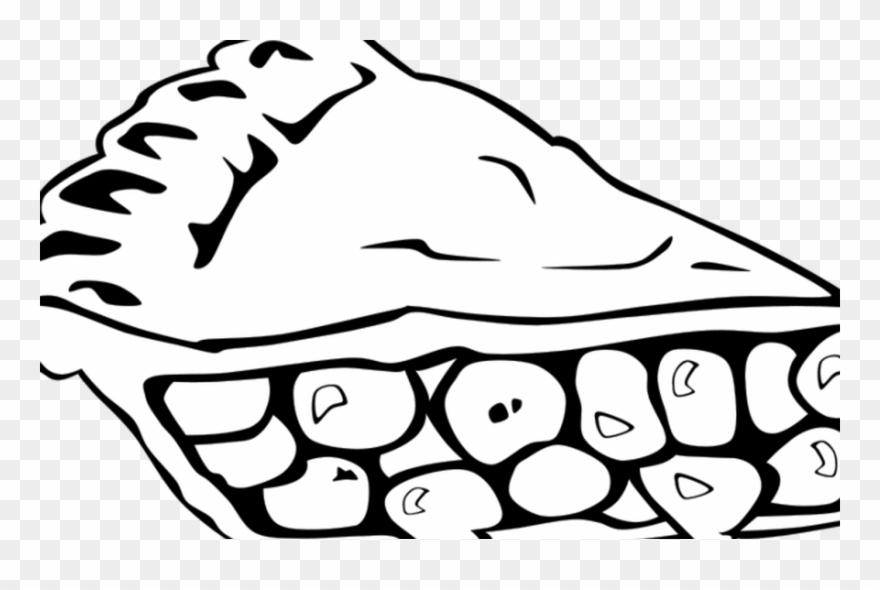 Coloring Pages Clipart Cake Free Clipart On Dumielauxepicesnet - Drawing Of A Piece Of Pie - Png Download