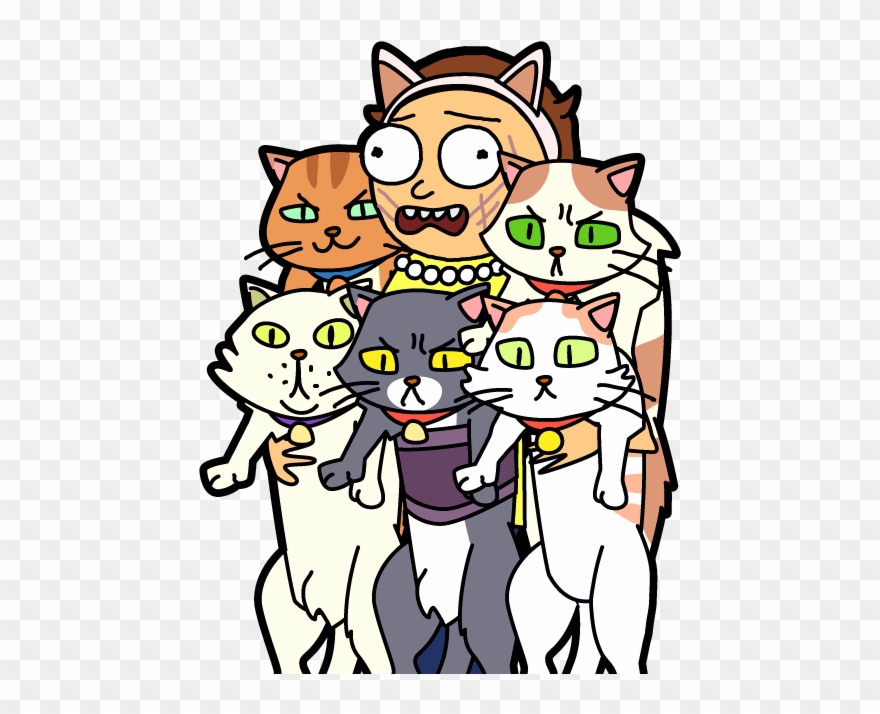 Crazy Wiki Fandom Powered - Pocket Mortys Cat Morty Clipart