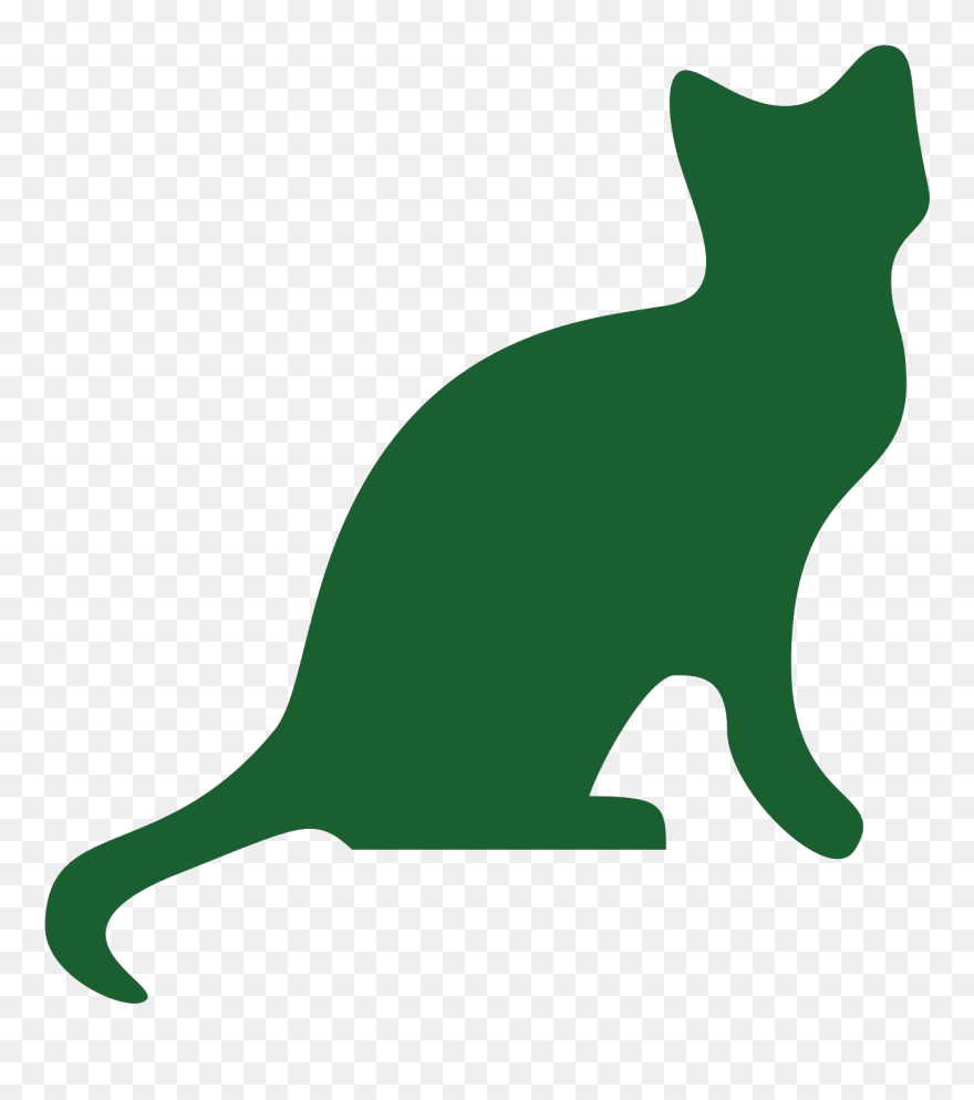 Orange Cat Silhouette Png Clipart