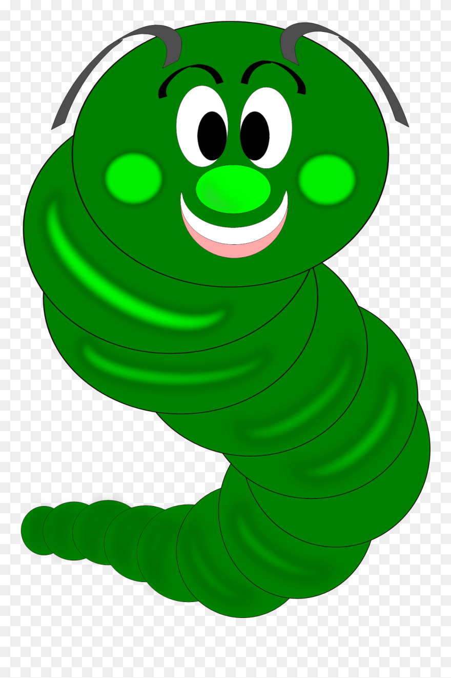 Caterpillar Free Bruco - Glow Worm Clipart - Png Download