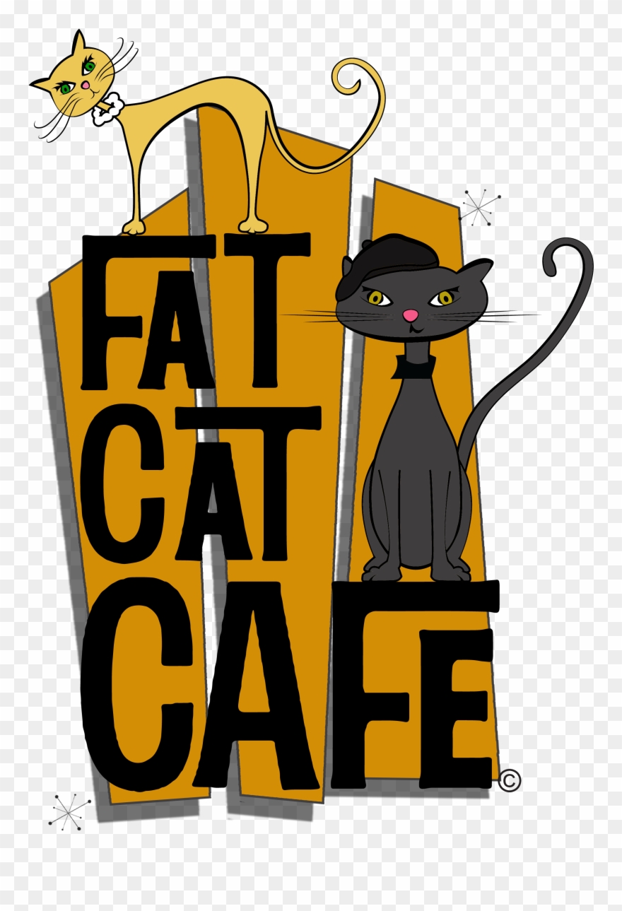Fat Cat Cafe - Cat Clipart