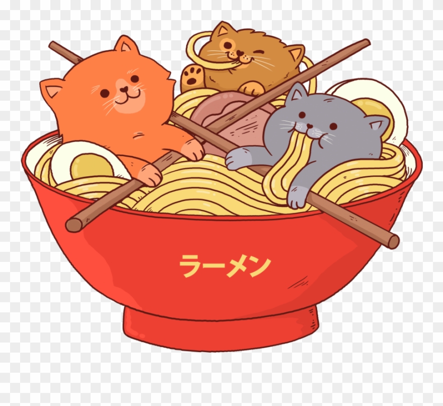 Ramen And Cats Shirt Clipart