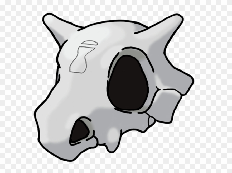 Report Abuse - Cubone Skull Clipart