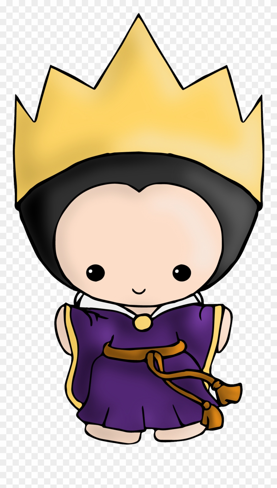 Evil Queen Available On Shirts And Stickers Here - Snow White Evil Queen Chibi Clipart