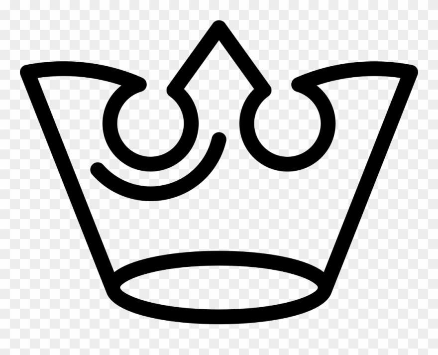 Royalty Crown Outline Of - King Crown Icon Transparent Clipart