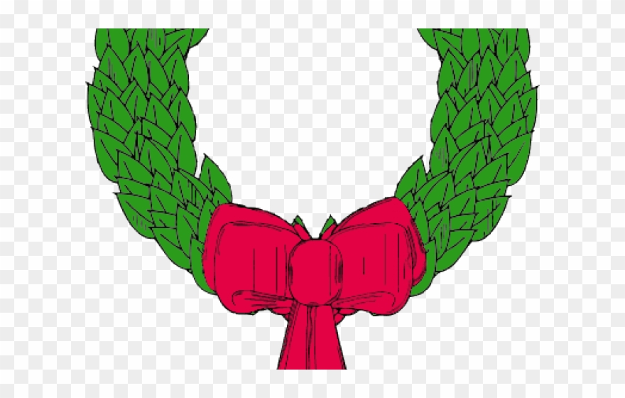 Laurel Wreath Cliparts Free Download Clip Art - Pink Flamingo Christmas Wreath Round Ornament - Png Download