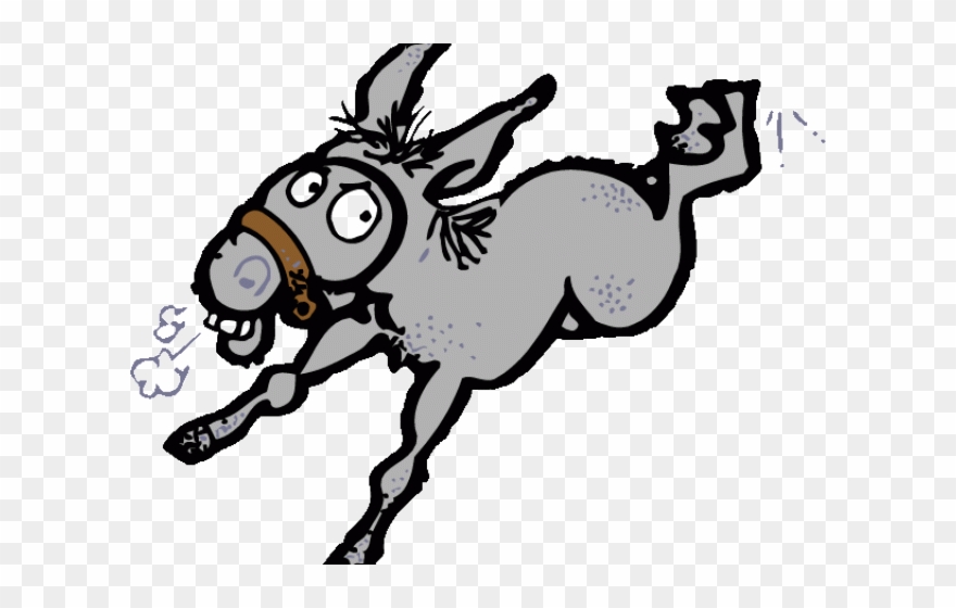 Mule Clipart Mad Donkey - Clip Art - Png Download