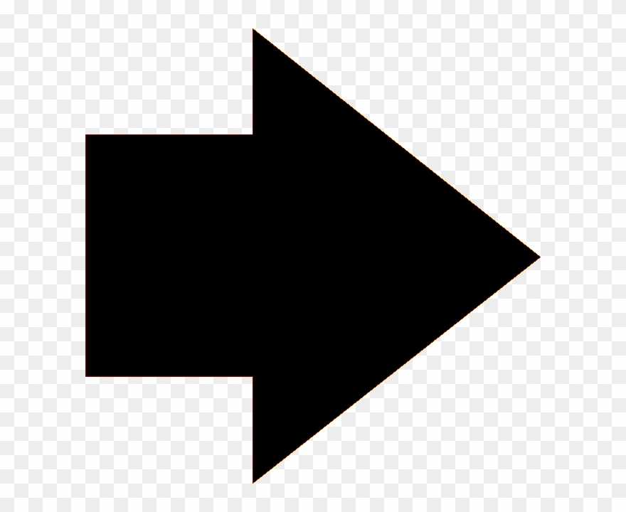 Black Arrow Pointing Right - Arrow Facing Right Clipart - Png Download