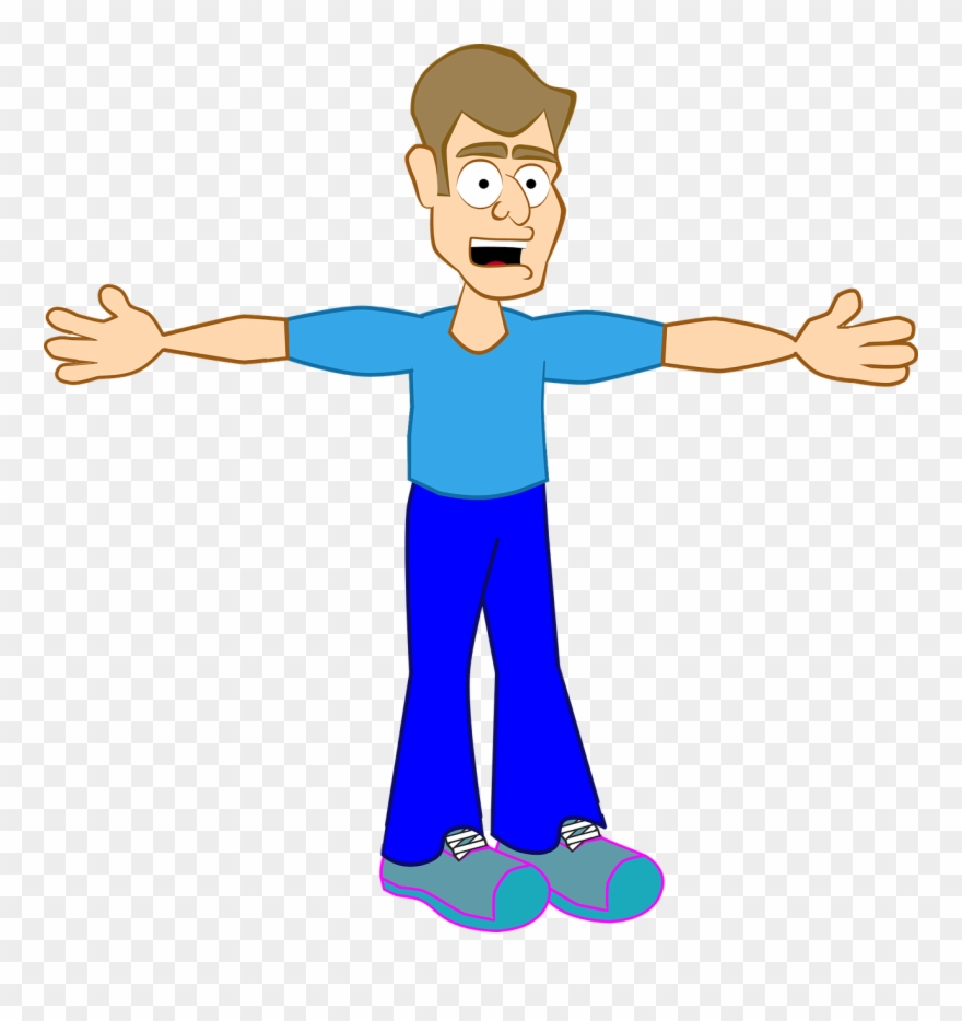 Balance Cliparts 16, Buy Clip Art - Cartoon Person Scared Transparent - Png Download