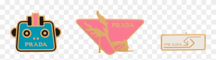 Prada Brooch Enamel Clipart