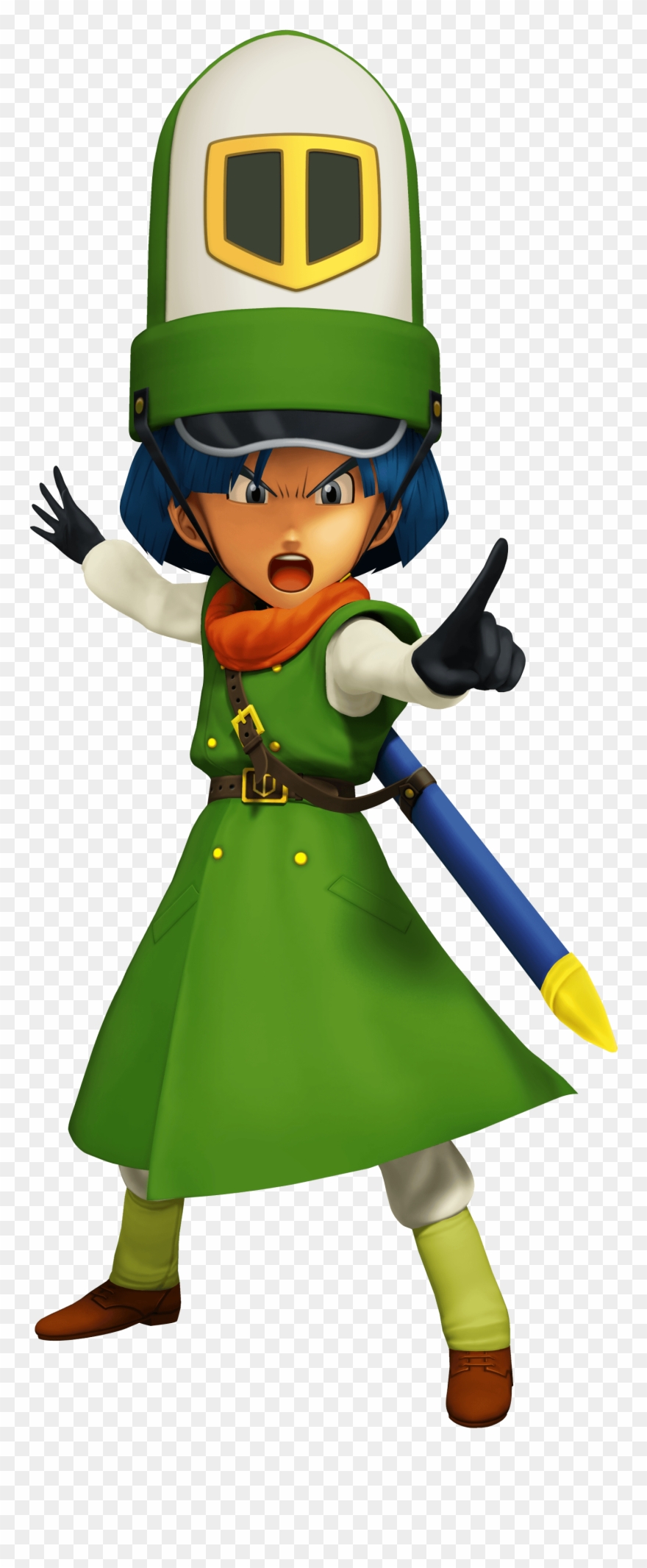 Kyril With Sword, Kyril Pointing At Someone - Mario Series Clipart