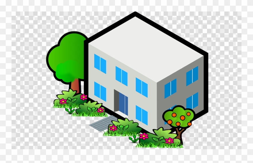 Upgrade House Clipart House Clip Art - Flat Roof Clip Art - Png Download
