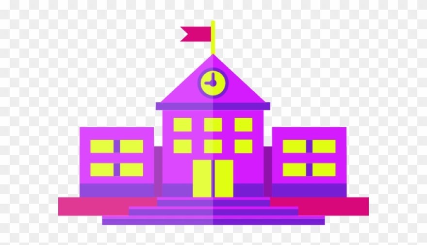 Mansion Clipart Purple House - Building - Png Download