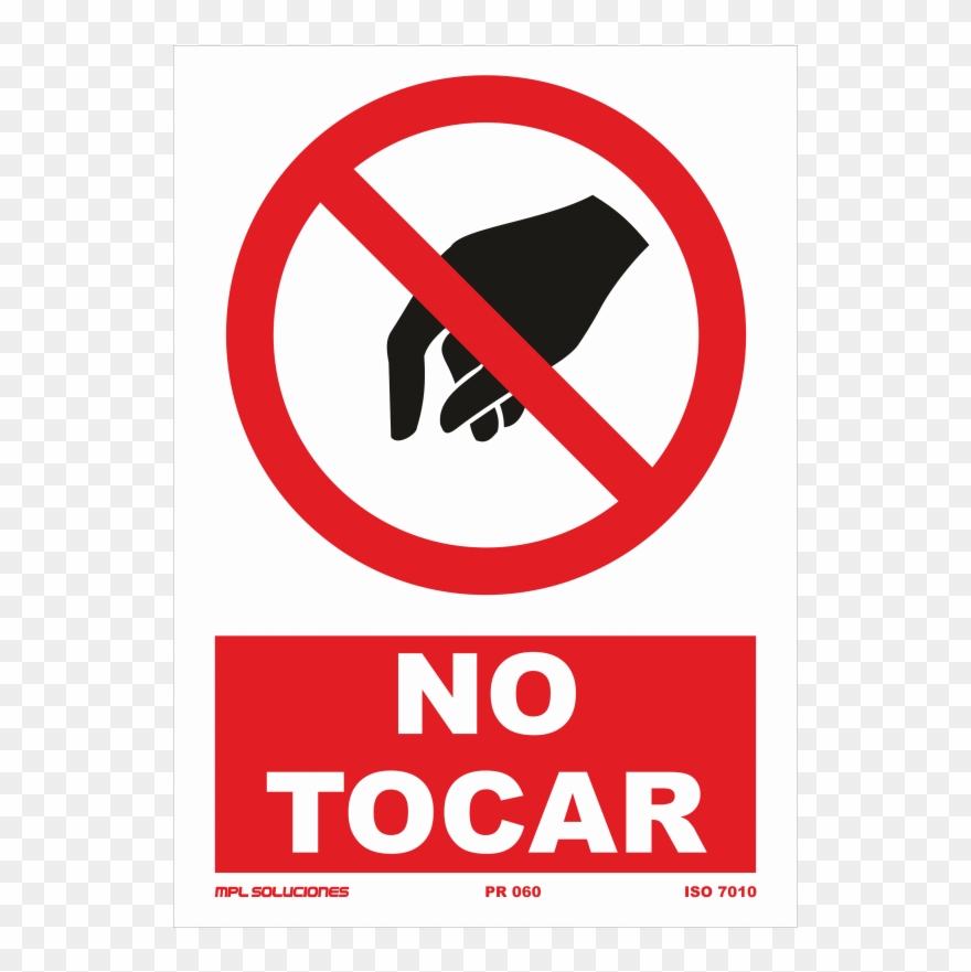 No Tocar - Hello We Are Name Tag Clipart