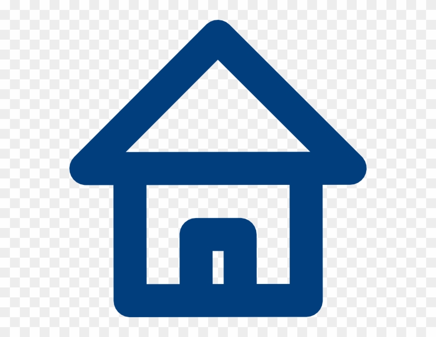 Blue House Svg Clip Arts 600 X 600 Px - Png Download