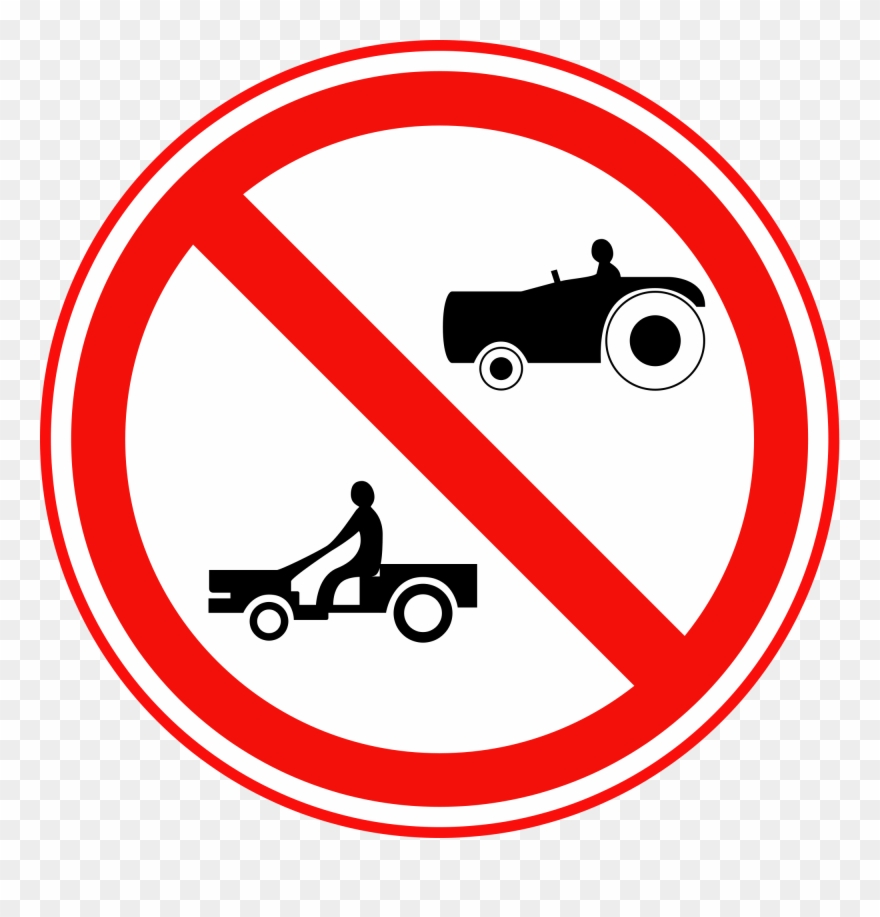 Open - Black Crossed Out Circle Clipart