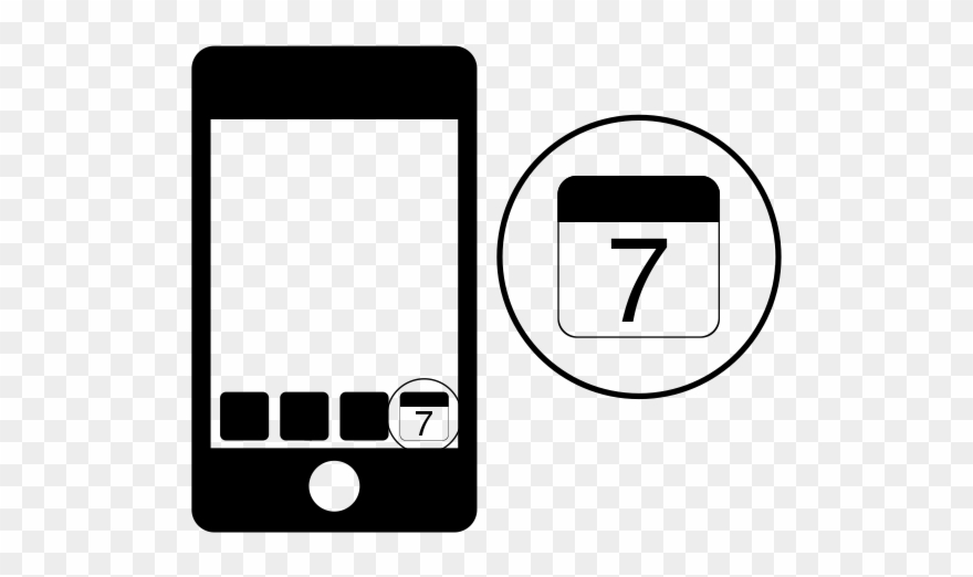 Text Message By Emily Ahn From The Noun Project Calendar - Notepad++ Clipart