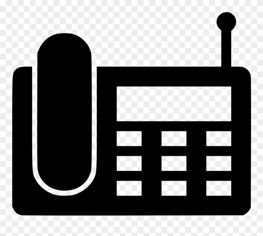 Banner Royalty Free Library Wireless Landline Phone - Land Phone Icon Png Clipart
